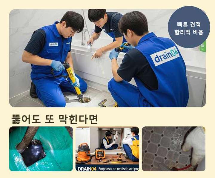 벽제동 주방배관막힘 작업 현장
